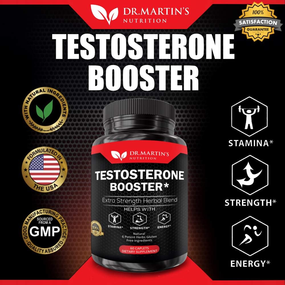 Extra Strength Testosterone Booster - Naturally Boost Your Stamina, Endurance, Strength & Energy for Men & Women - Burn Fat & Build Lean Muscle Mass Today: Health & Personal Care