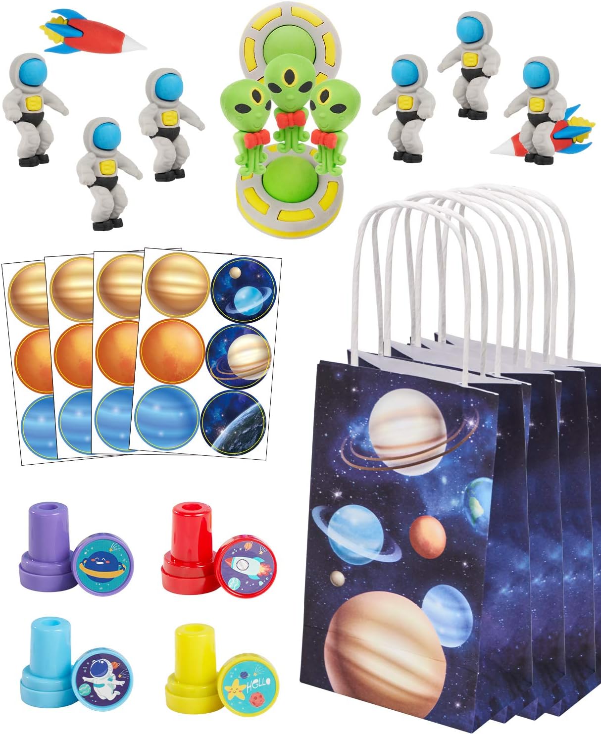 Decorlife Outer Space Party Favors Serves 24, Cute Birthday