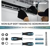 Enventor 108PCS Home Tool Kit Set with Storage Toolbox Blue view 4