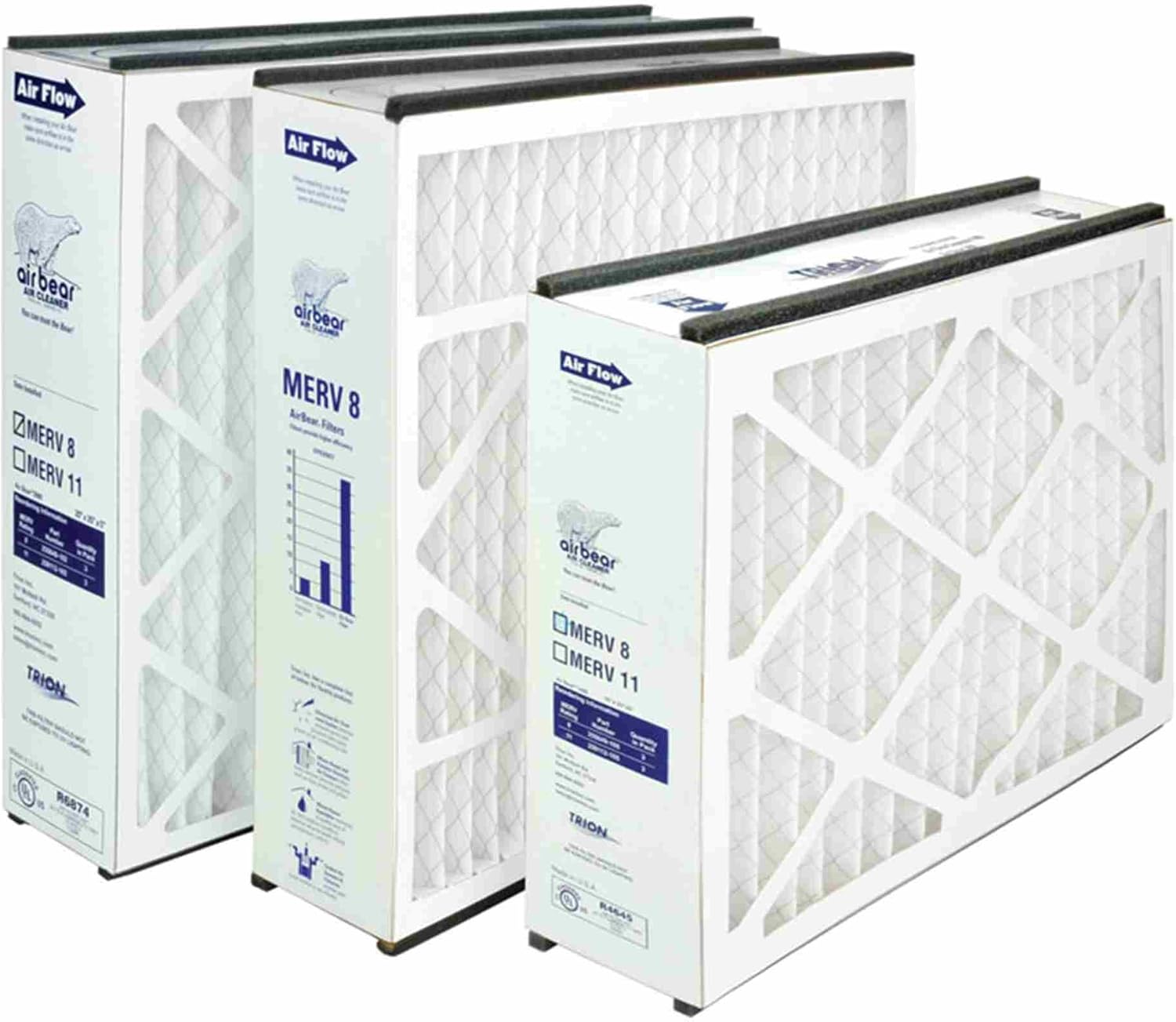 Trion Air Bear 255649-102 Replacement Filter - 20x25x5, Three Per Box: Home & Kitchen
