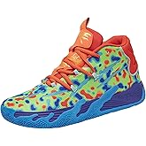 didopery Men's Lace Up High Top Basketball Shoes Chinese Style Breathable Non Slip Outdoor Sneakers Cushioning Workout Shoes for Fitness Training Athletic