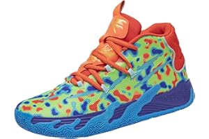 didopery Men's Lace Up High Top Basketball Shoes Chinese Style Breathable Non Slip Outdoor Sneakers Cushioning Workout Shoes for Fitness Training Athletic