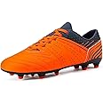 DREAM PAIRS Mens Sport Flexible Athletic Lace Up Light Weight Outdoor Cleats Football Soccer Shoes
