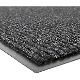 Notrax 109 Brush Step Carpeted Indoor/Outdoor Entrance Mat for Home or Office, 4' X 8', Absorbent Slip Resistant Heavy Duty Entry Mat, Charcoal, 109S0048CH