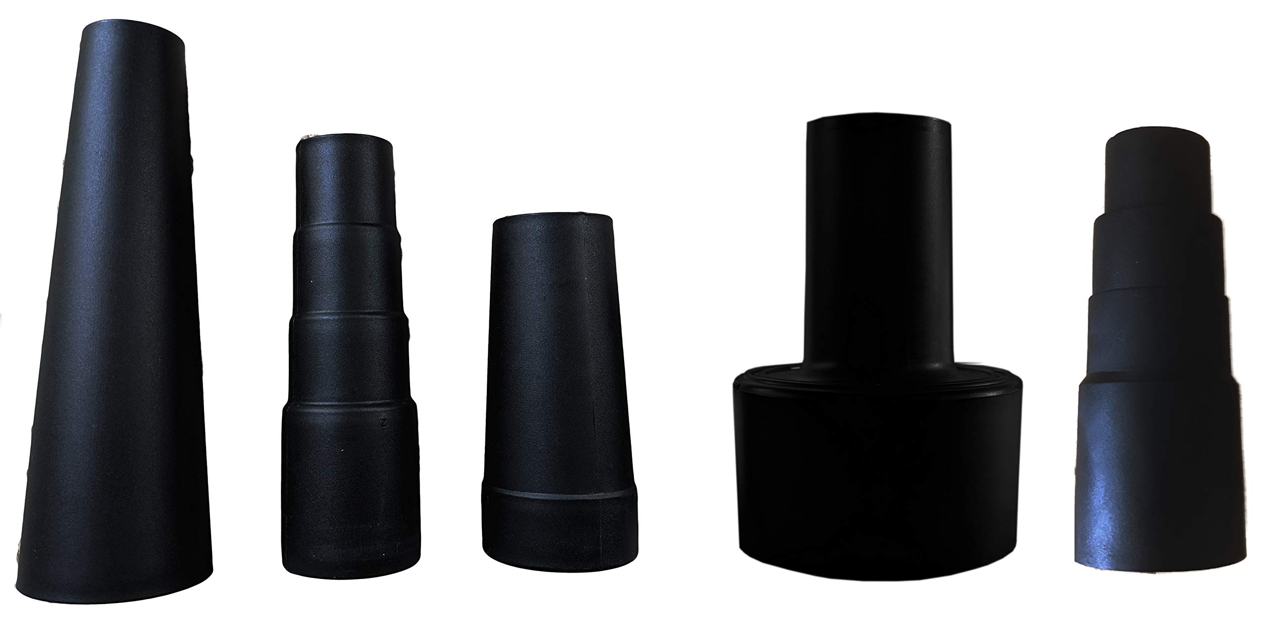 Universal Vacuum Hose Adapter Kit Rubber Reducer Attachment Designed to Fit More Vacuums - Fits 1 1/16 to 1 3/4 inches Plus shop Vac Adapter -5 Pieces