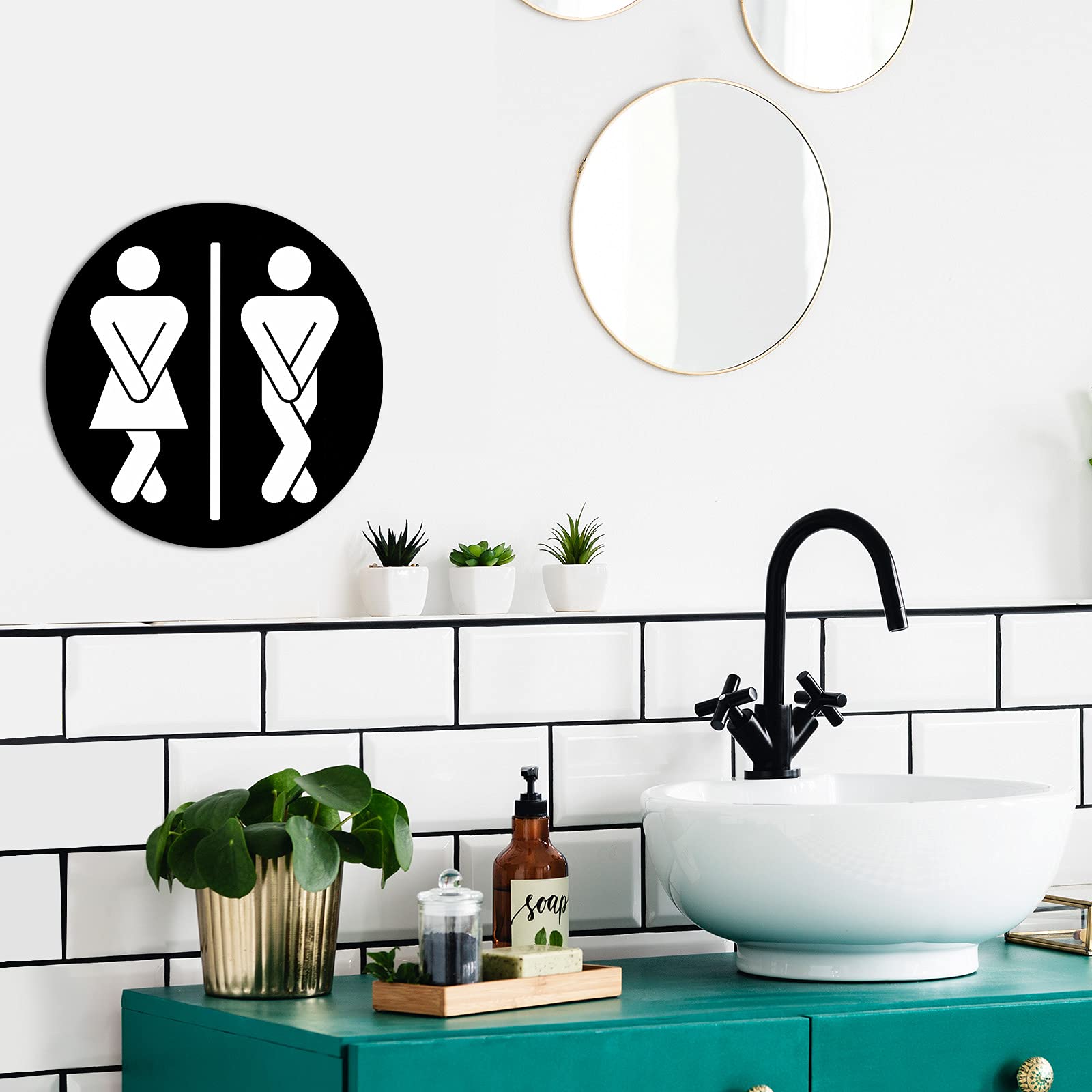 Farmhouse Bathroom SignsCute Bathroom Wall DecorHalf Bath Signs Funny