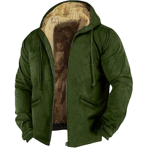 XIAXOGOOL Mens Jackets Big Tall Thickened Thermal Jacket For Men