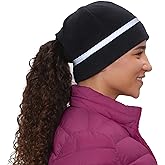 TrailHeads Women's Ponytail Hat | Reflective Cold Weather Running Beanie | Hat for Running, Hiking, XC Skiing