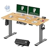 FLEXISPOT EN2 Whole-Piece Bamboo Standing Desk with