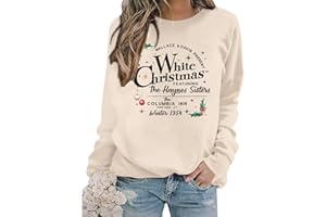 UNIQUEONE Christmas Cat Sweatshirt Women Merry Christmas Lights Sweaters Fall Crewneck Hoodie Cute Cat Pullover Shirts