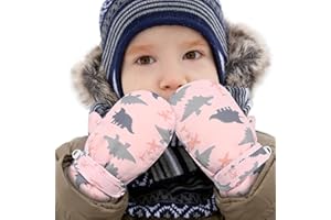 WERADAU Fleece Lined Mittens for Baby Boys Girls,Baby Toddler Little Kids Winter Warm Gloves Mittens