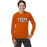 Little King NCAA Youth Boys Long Sleeve Tee-Arch/Stripes Logo-Team Colors (YS YM YL YXL)