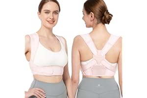 VICORRECT Posture Corrector for Women - Upper Back Brace Adjustable & Breathable for Posture Correction: Neck Shoulder & Upper Back Pain Relief (Medium)