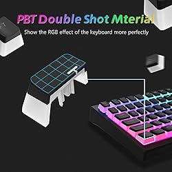 Womier Pudding Keycaps, PBT Shine Through Keycaps