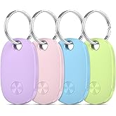 Tracker Tags-4 Pack, Bluetooth Tracker Works with Apple Find My APP (iOS Only), Keys Finder and Item Locator for Luggage, Backpack, Suitcases, Replaceable Battery, IP67 Waterproof weTag pro
