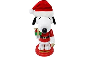 ANIMAL ADVENTURE DanDee Peanuts | 8.75" Snoopy Nutcracker | Officially Licensed & Collectible Holiday Décor, White