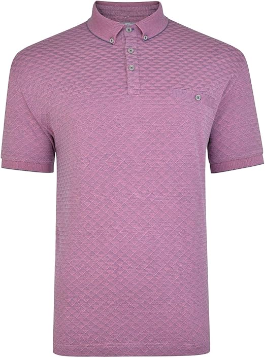 Peter Gribby Diamond Pattern Polo Shirt: Amazon.co.uk: Clothing