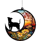 DeerZone Dog Memorial Suncatcher,Pet Sympathy Gifts,Dog Memorial Gifts for Loss of Dog,Personalized Dog Pass Away Gifts with Name Date for Pet Lovers