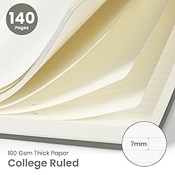 Lined Spiral Journal Notebook for Women & Men, 140