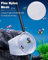 Pawfly Tiny Shrimp Net 5 cm w Extendable Stainless Steel Handle Black view 2