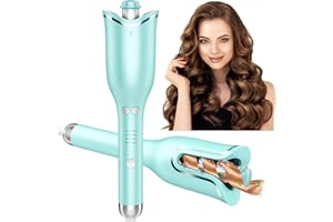 Goinsound Automatic Curling Iron Ceramic Hair Curler 1 Inch | Auto Self Rotating Easy Curling Wand Anti-Scald & Tangle-Free for All Hair Styling | Electric Dual Voltage