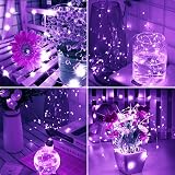 cshare Fairy Lights 5m 50 LEDs Battery Operated Purple Wire IP65 Waterproof view 6