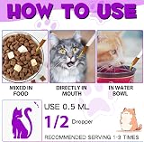 GMOLARSUSCO Cat Multivitamin Drops 15 in 1 Glucosamine Cranberry Immune Support view 6