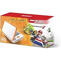 New Nintendo 2DS XL Handheld Game Console - Orange + White With Mario Kart 7 Pre-installed - Nintendo 2DS