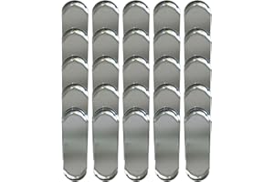 KOKOPROS Kokanee Fishing Dodgers - 25 Pack - Ideal for Customization - Durable Chrome Finish - Perfect for Kokanee Salmon Fishing