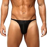 RunHero Mens Thong Underwear, Sexy Low Rise Breathable G-String T-Back Thongs Underwear