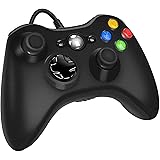 Wired Controller for Xbox 360, YAEYE Game Controller for Xbox 360 with Dual-Vibration Turbo for Microsoft Xbox 360/360 Slim a