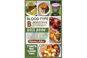 BLOOD TYPE B-POSITIVE DIET BOOK: The Complete cookbook for Your Blood Type with 40 Delicious and Easy Recipes for Optimum Wel