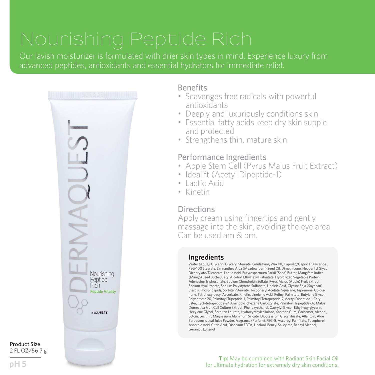 nourishing peptide rich dermaquest