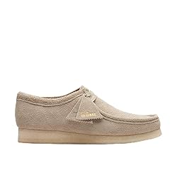 Clarks Men's Wallabee Oxford, Pale Grey Suede, 7.5