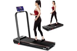 RHYTHM FUN Tapis de marche avec inclinaison, tapis de course sous le bureau avec inclinaison, tapis de course pour la maison 