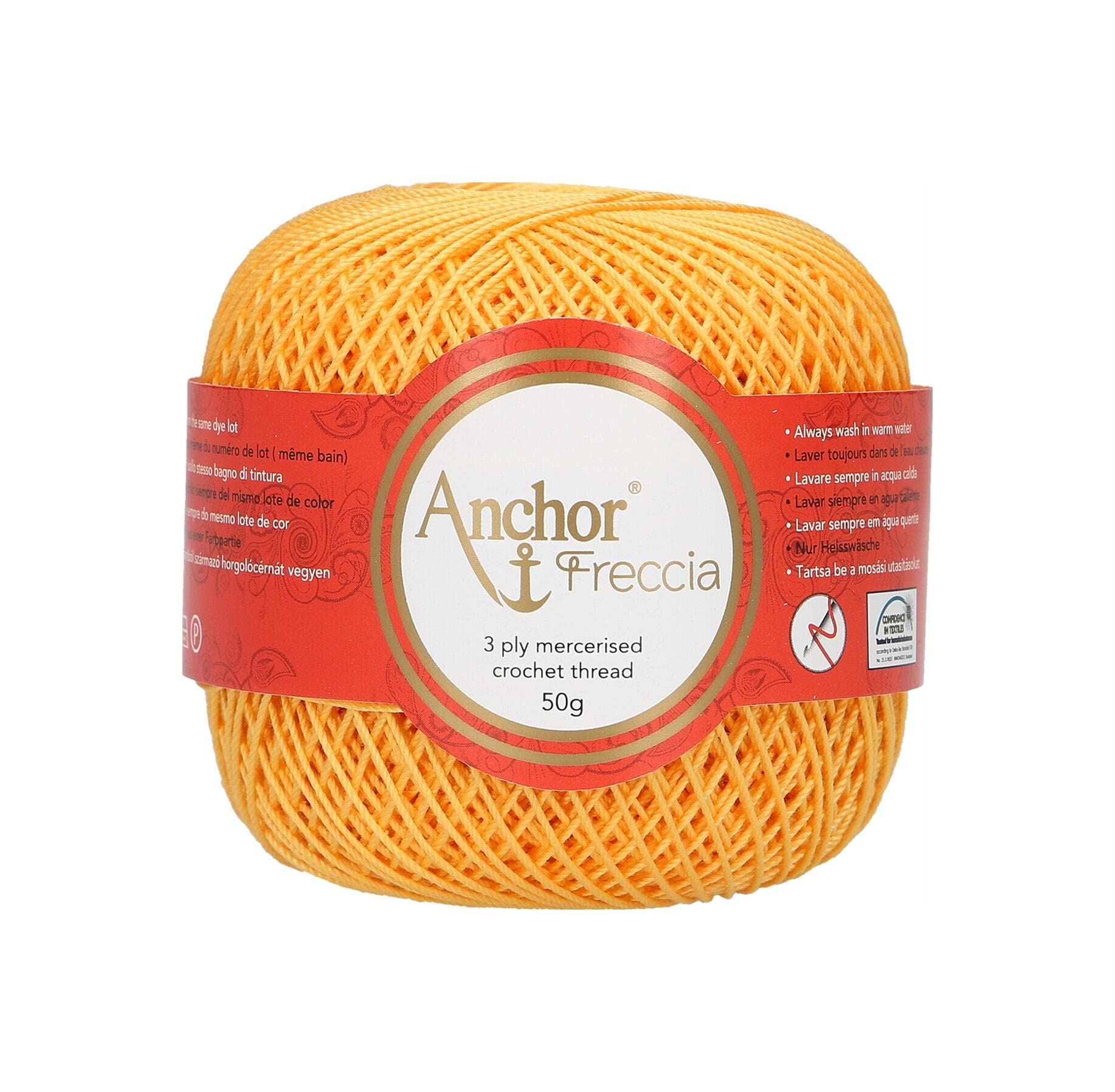 ANCHOR Freccia, Thickness: 6, Packaging: 50G, Running Length: 175M 302 Crochet Threads
