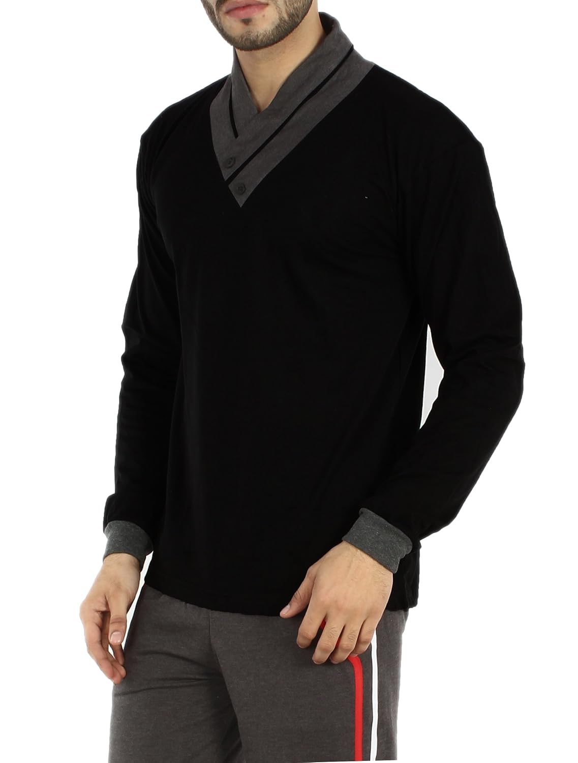 v3squared men's cotton v neck t-shirt ($p-v3squared0s_x-small)