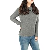 Swgsdh&Hyls Women's Convertible High Neck Sweater with Side Zip|Wool&Cashmere|Casual&Chic from Office to Weekend
