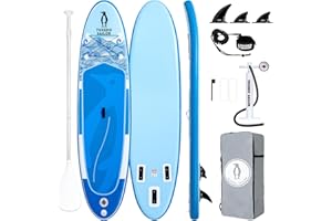 Tuxedo Sailor 10'6"×33"×6" Inflatable Stand Up Paddle Board with Premium SUP Accessories,Paddle Boards for Adults & Youth of All Skill Levels