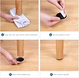Ezprotekt Furniture Sliders for Carpet 1-1/8 inch 40 pcs Self-Adhesive view 4