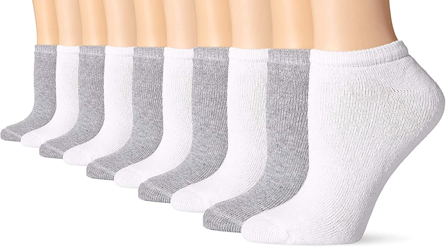 Fruit Of The Loom Women's 10 Pack Cushioned No Show Socks at  Women’s Clothing store: Fashion Liner Socks