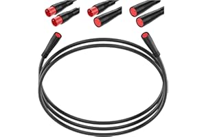 baluoqi Extend Cable with Julet Plug 2Pin/3Pin/4Pin/5Pin Female-Male,Female-Female, Male-Male Connectors for Electric Light/Throttle/Ebrake/Display Ebike Parts Extend Wire