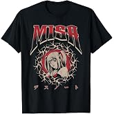 Death Note Misa NuMetal Y2K Cybersigil Portrait Anime T-Shirt