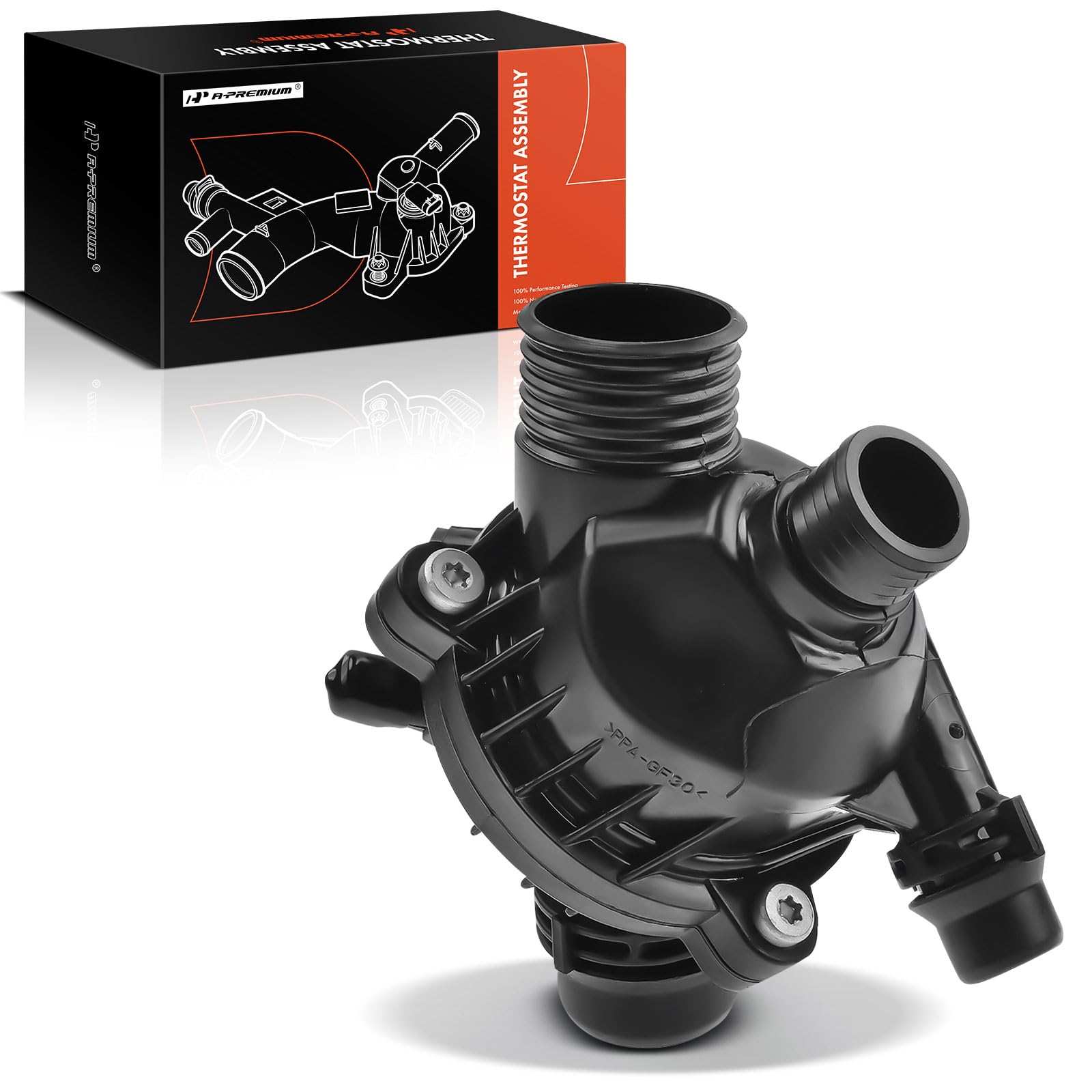 Photo 1 of A-Premium Thermostat Housing Assembly Compatible with BMW E60 525i 528i 530i 535i, E90 323i 328i 330i 335i, E82 E92, X3 07-11, Z4 06-16, 2.5L 3.0L 4.4L