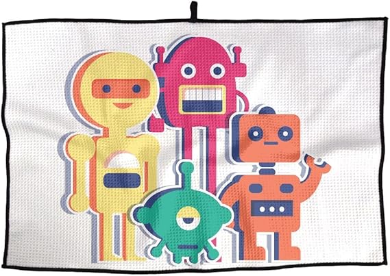 Amazon Co Jp アニメ ロボット 派手 ユニーク おしゃれな スタイリッシュ 面白い ラブリー タオル アウトドア スポーツ タオル アダルト ゴルフタオル 服 ファッション小物