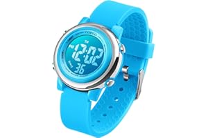 cofuo Kids Digital Sport Waterproof Watch for Girls Boys, Kid Sports Outdoor LED Electrical Watches with Luminous Alarm Stopwatch Child Wristwatch