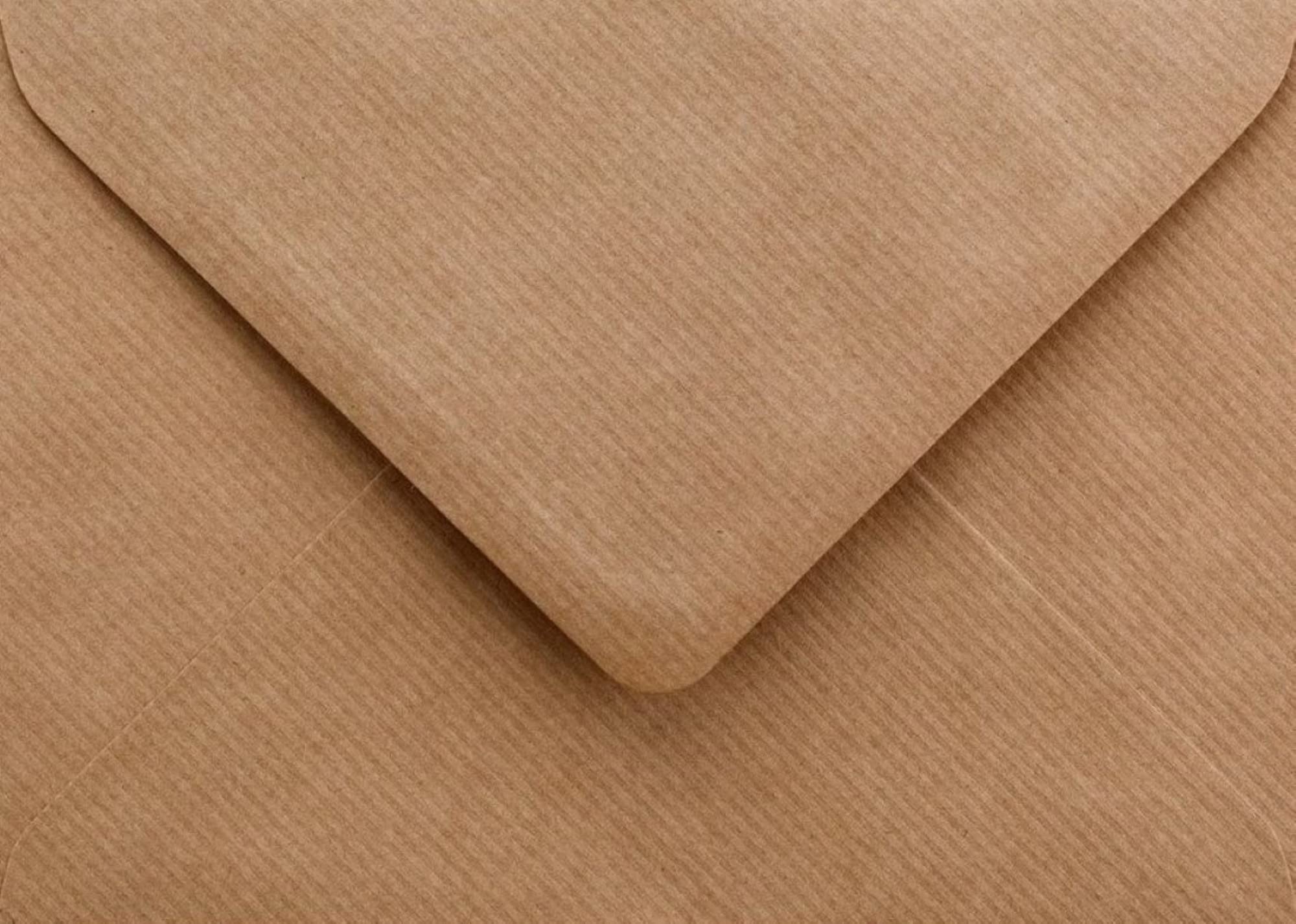 Cranberry C5 Ribbed Envelopes Brown Recycled Gummed 162mm x 229mm Pack of 20