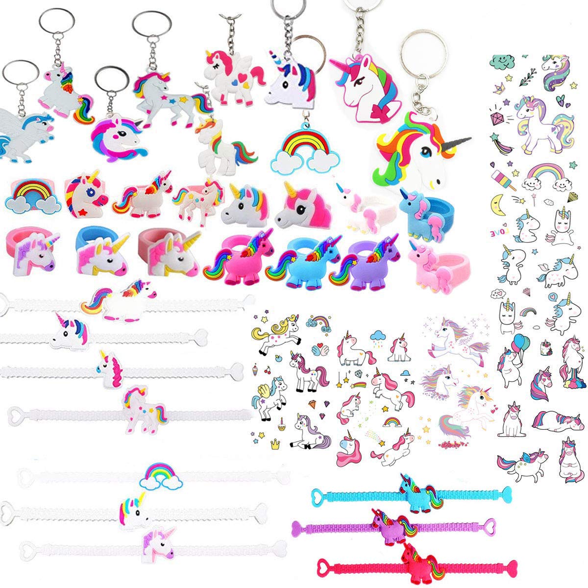 41 Pcs Unicornio Cumpleaños Unicornio Pulsera, Unicornio