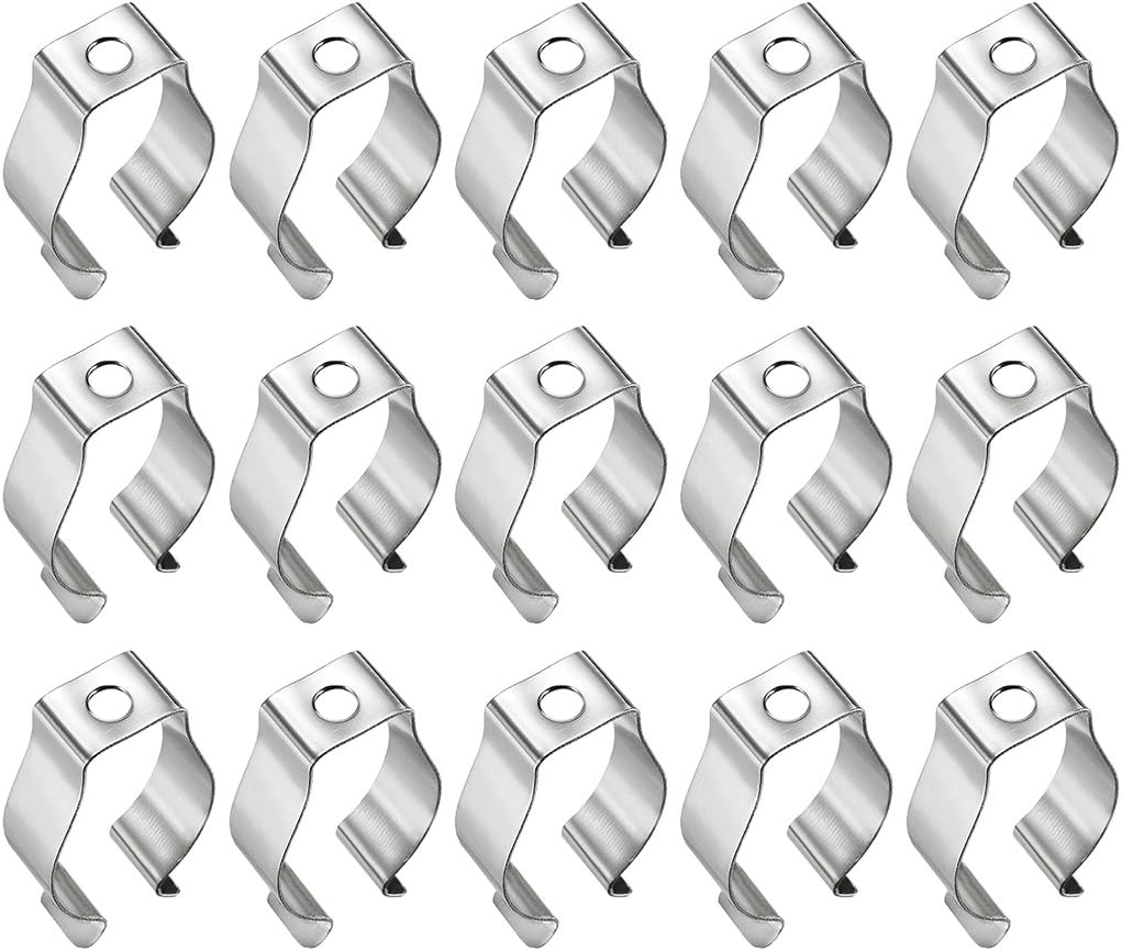 sourcing map T8 U Clips Holder Bracket for LED Light Tube LED Fluorescent Tube Replacement Mounting Accessories