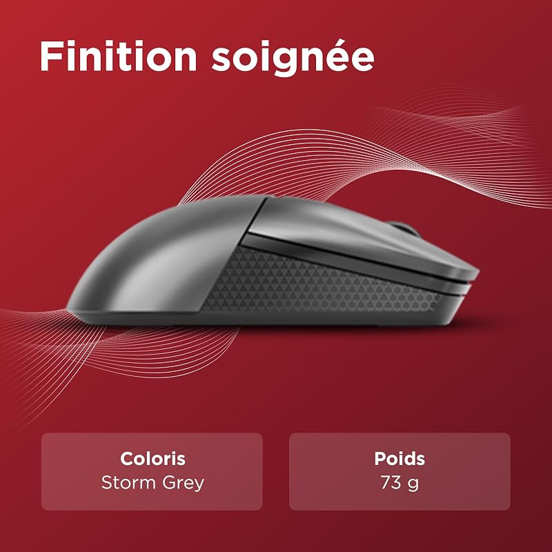 Souris de Jeu sans Fil Legion M600s Qi 6 Boutons - Noir